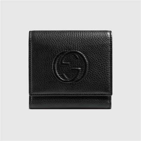 gucci soho flap wallet|Gucci accessory collection wallet.